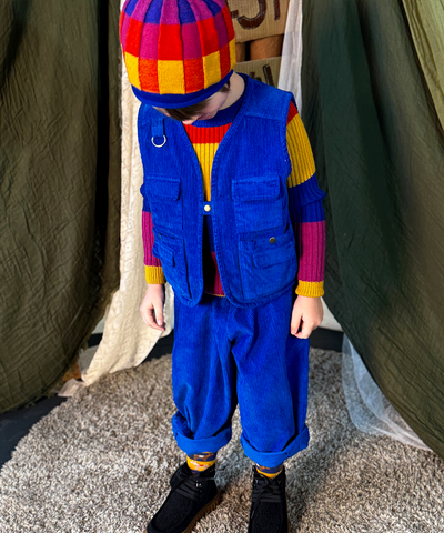 Cord Vest - Electric Blue