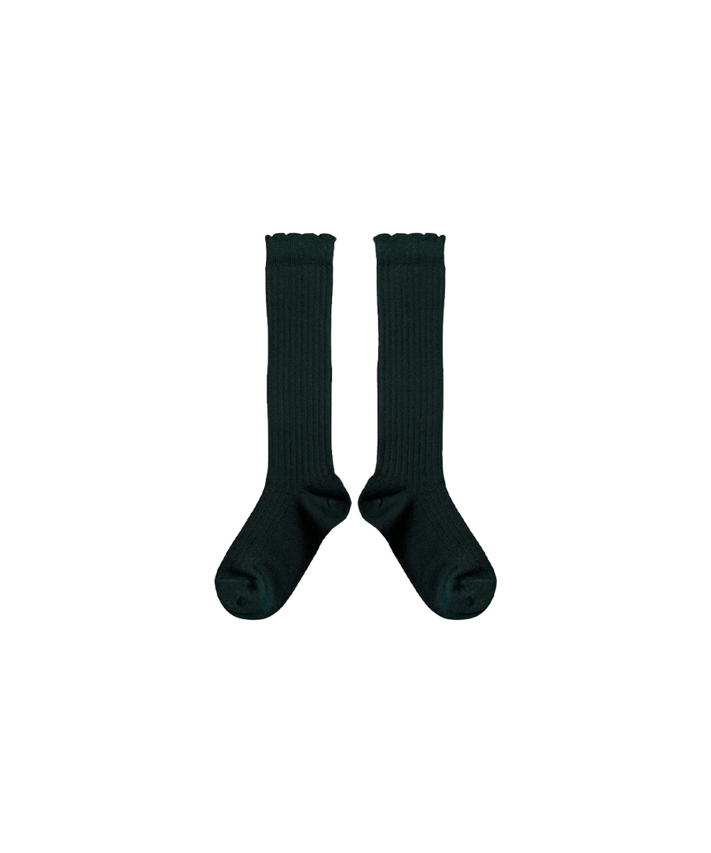 Long Merino Wool Socks - Ivy