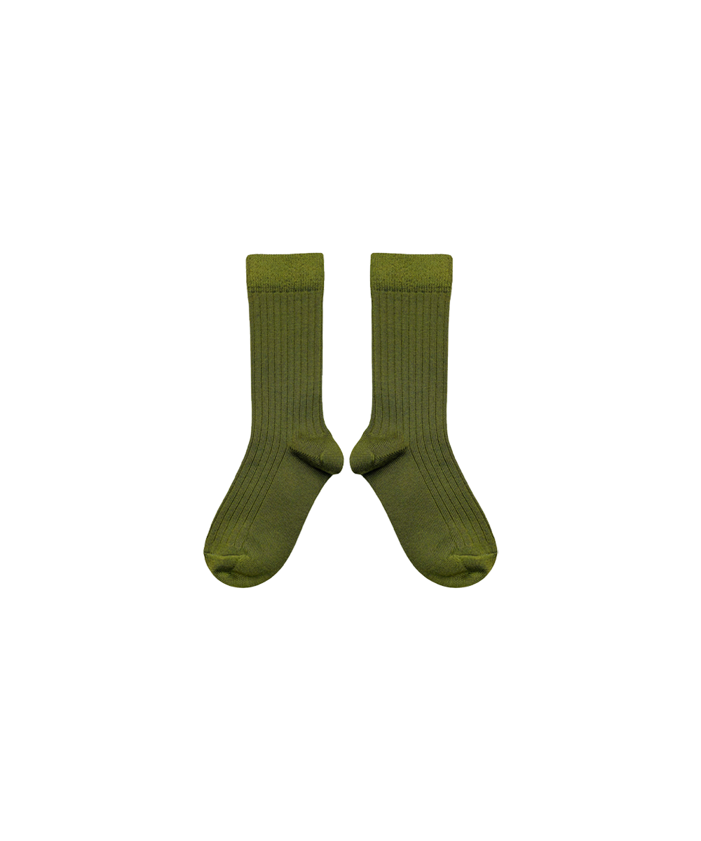 Short Merino Wool Socks - Lichen