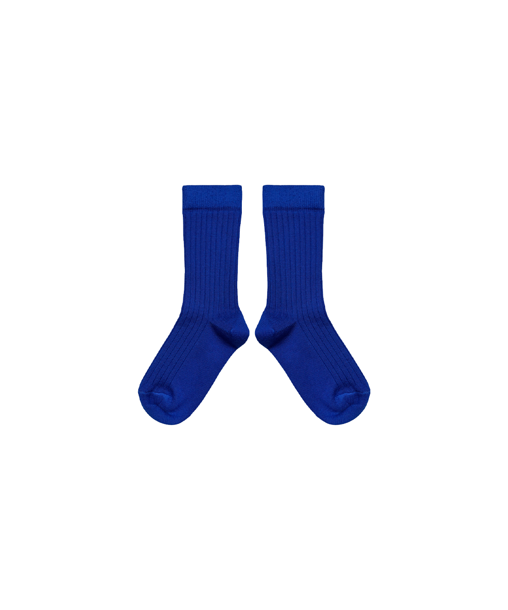 Short Merino Wool Socks - Sapphire