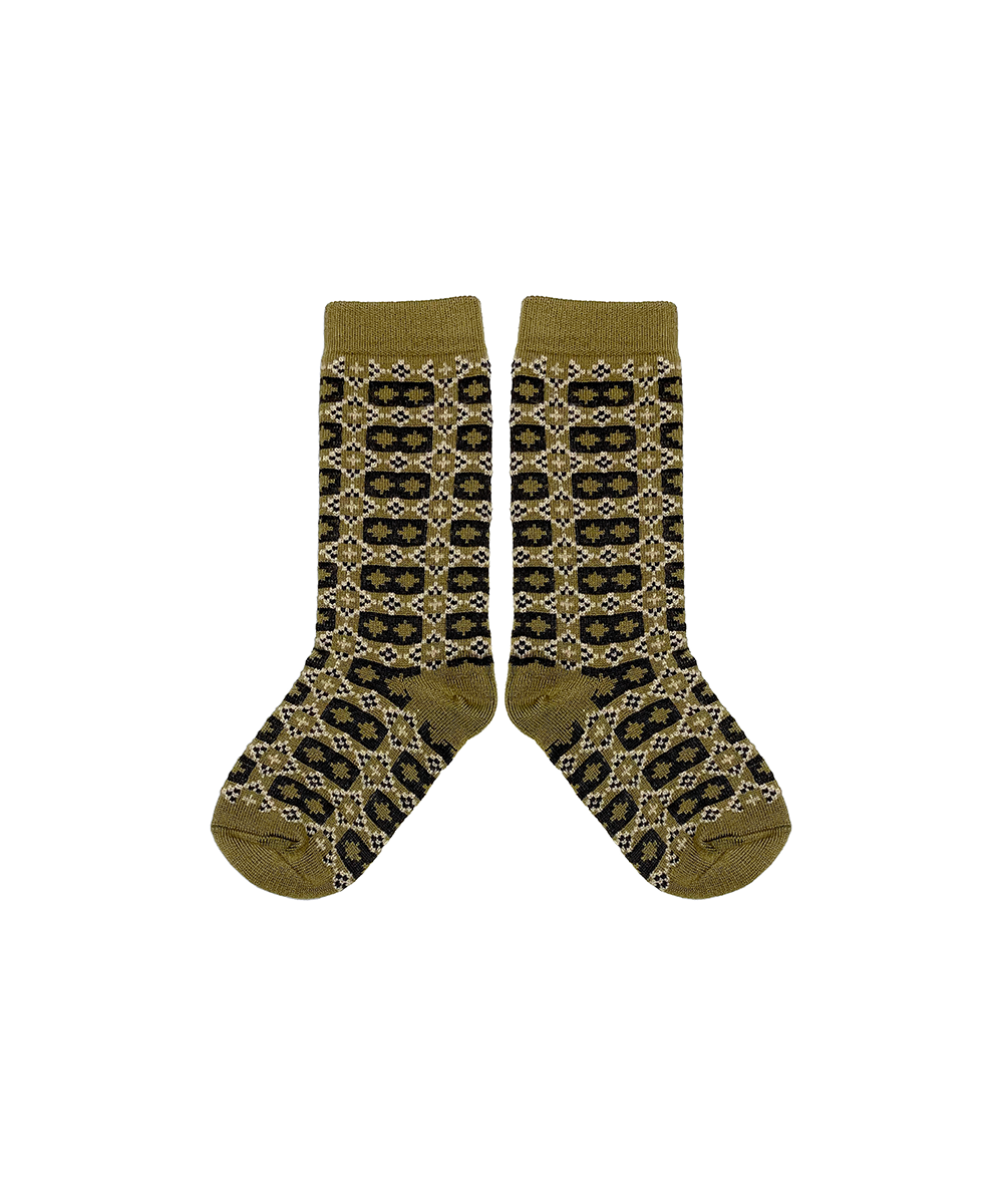 Brae Socks - Golden Olive