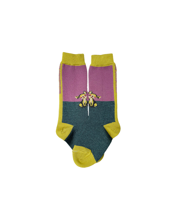Carw Bach Socks - Damson