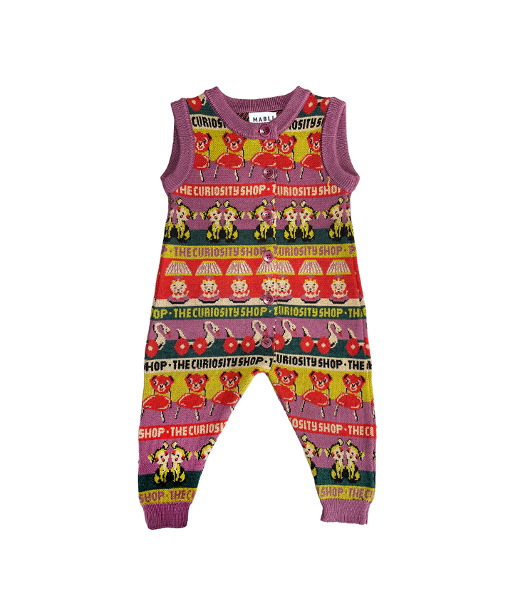 Curiosities Romper - Damson Multi