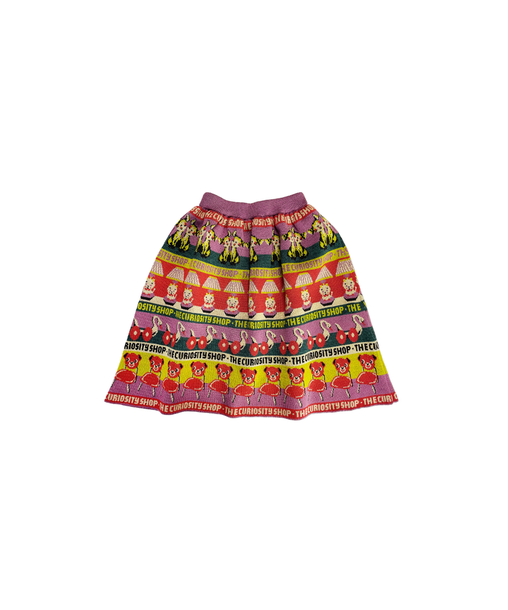Curiosities Skirt - Damson Multi