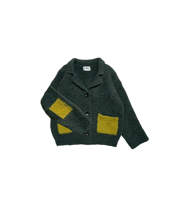 Teddy Cardigan - Spruce/Golden
