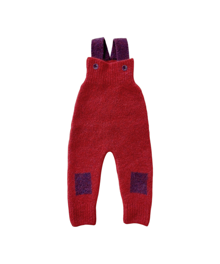 Teddy Romper - Cranberry/Blackberry