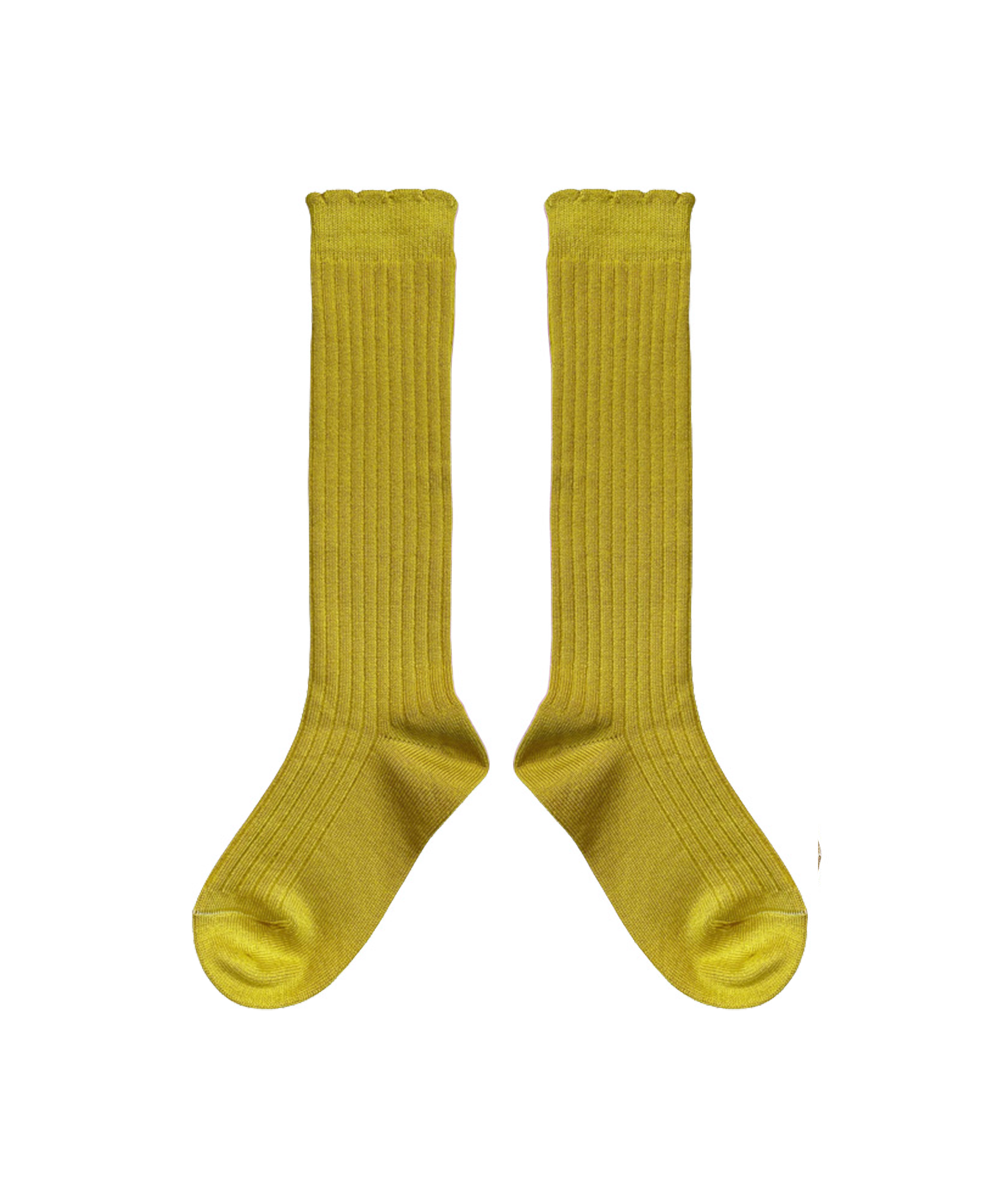 Long Merino Wool Socks - Moss