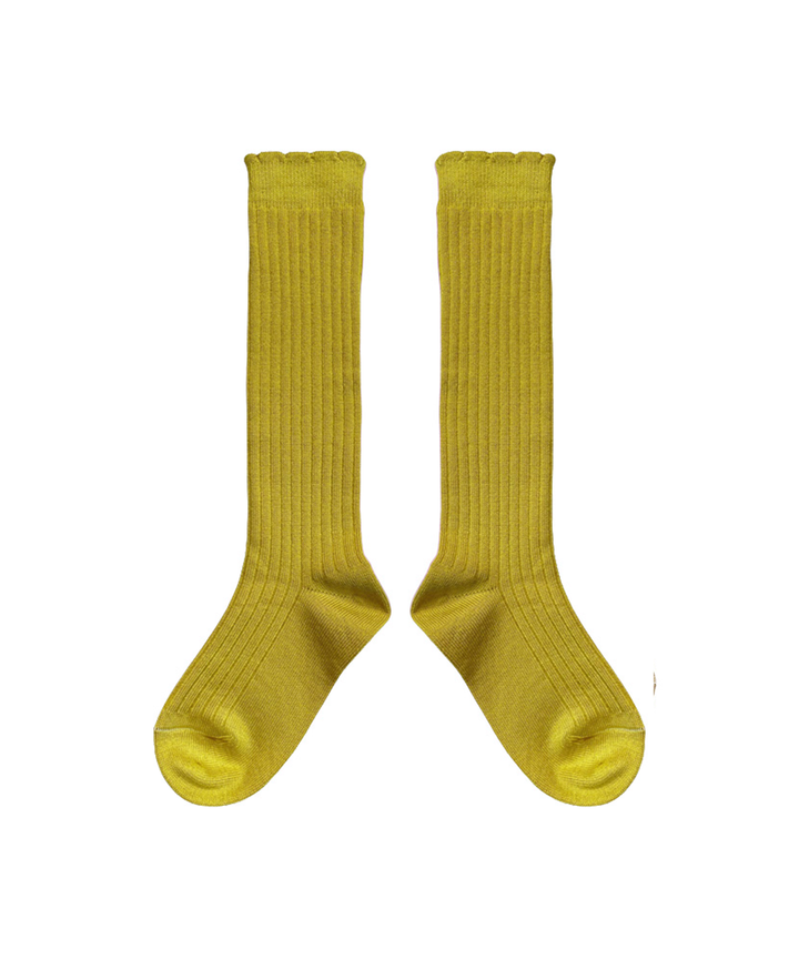 Long Merino Wool Socks - Moss