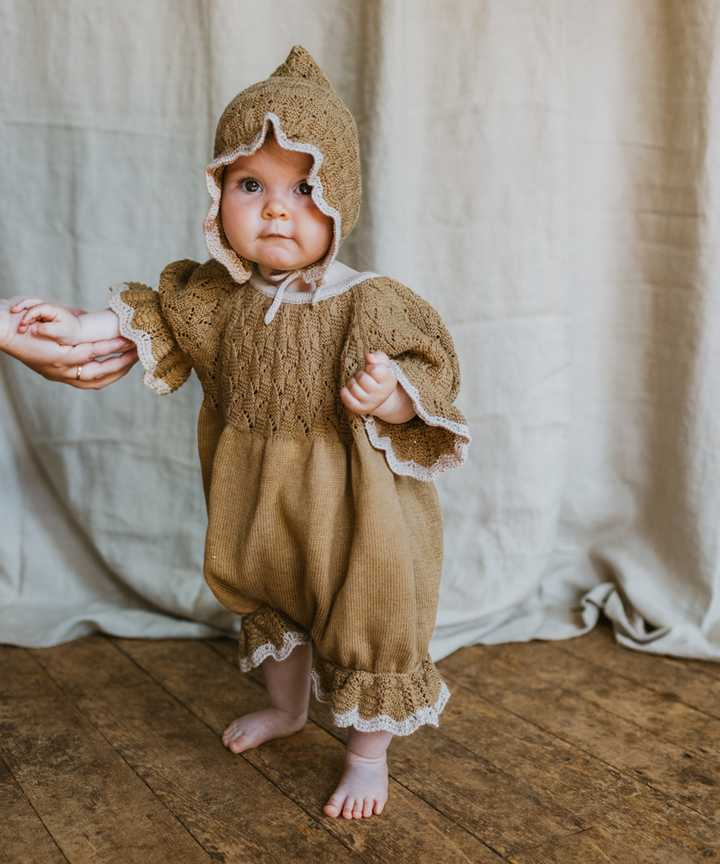 MABLI / EIRLYS ROMPER•BONNET MABLI / EIRLYS ROMPER•BONNET Eirlys Romper - Maize – MABLI