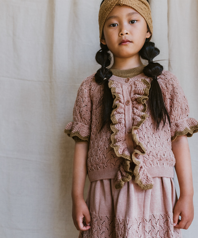 Awena Cardigan - Pink Earth