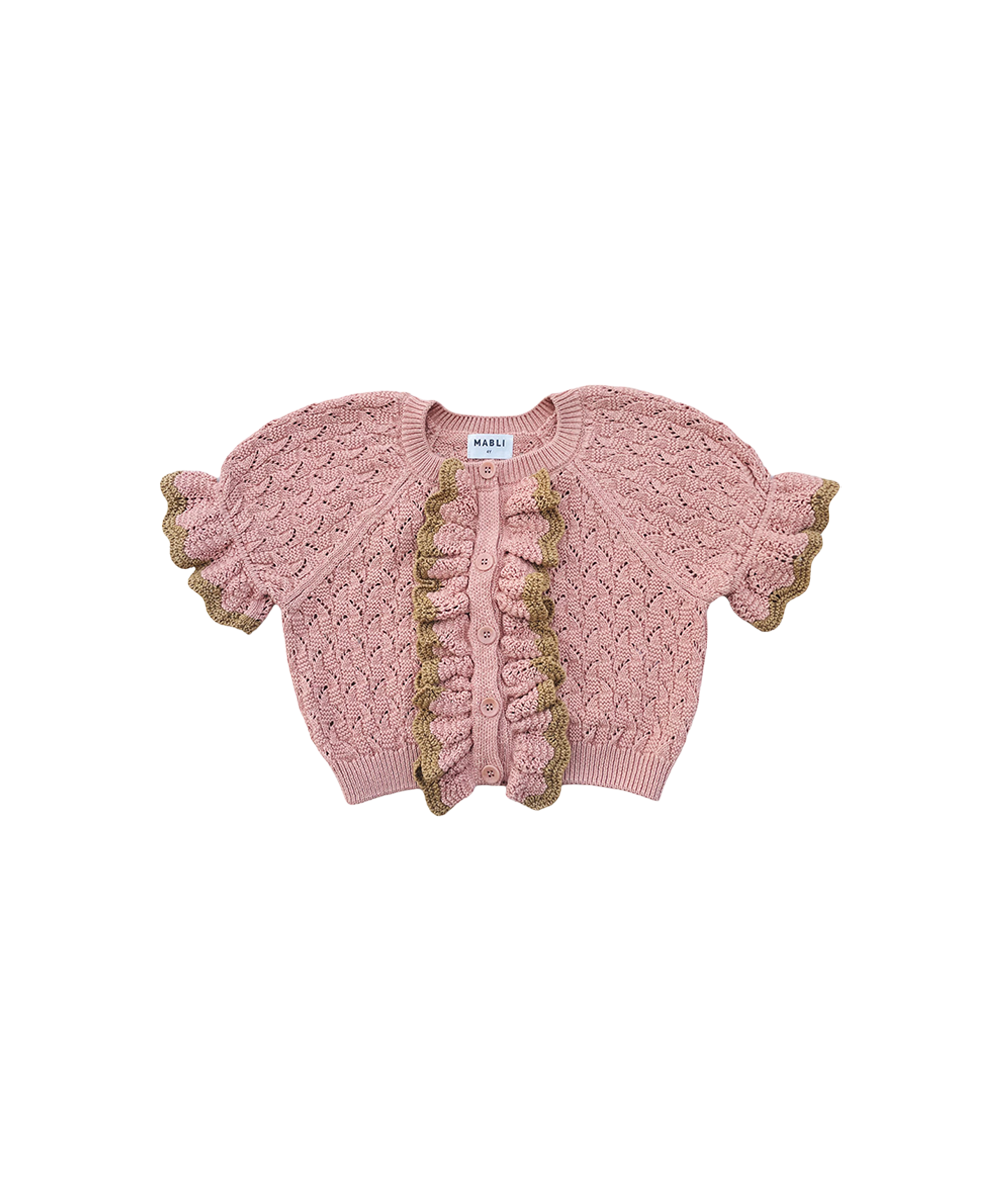 Awena Cardigan - Pink Earth