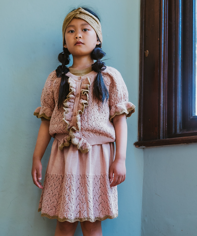 Awena Cardigan - Pink Earth