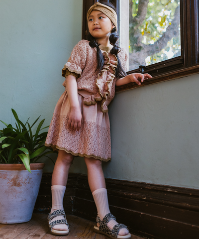 Awena Cardigan - Pink Earth