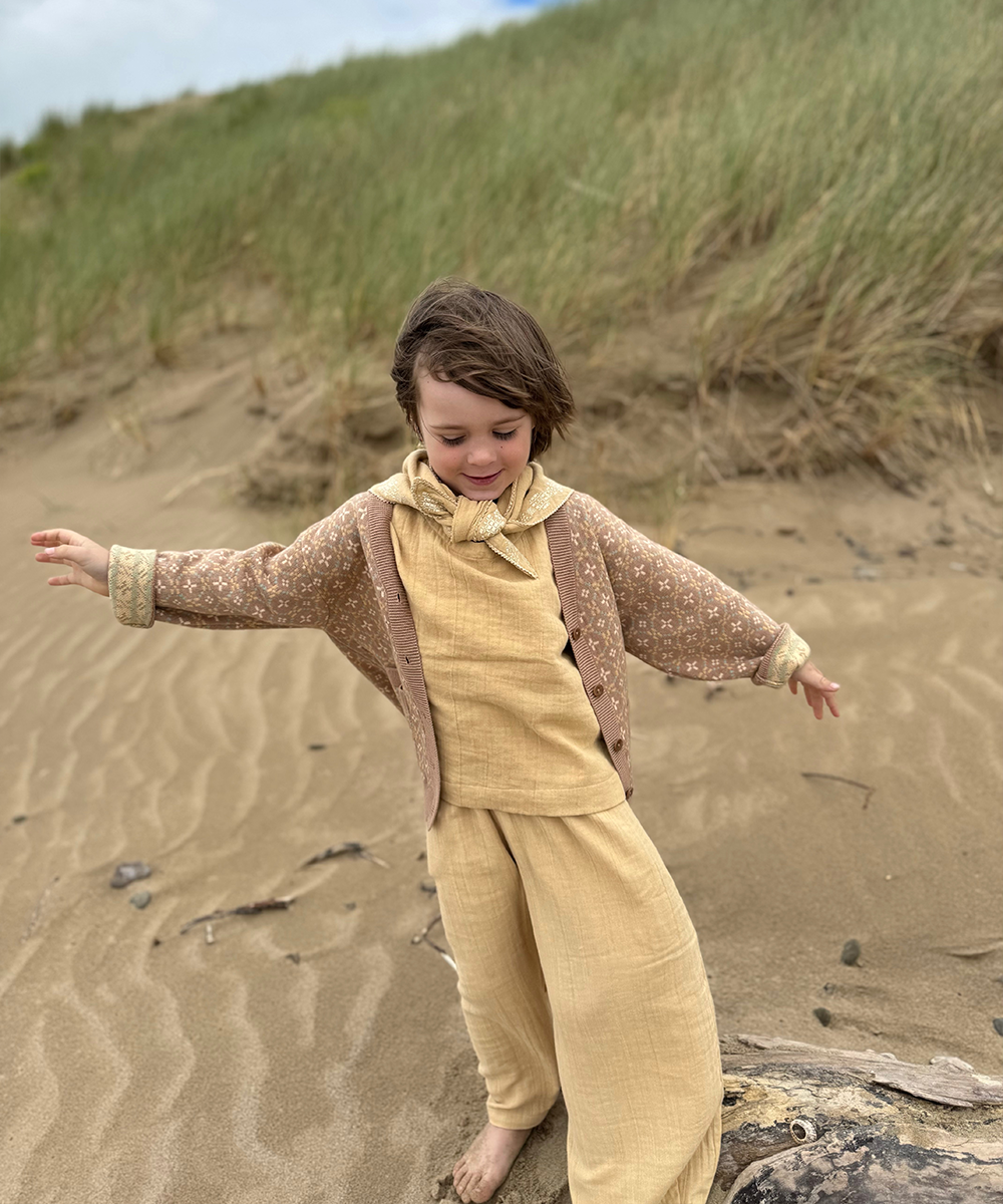 Crinkle Pants - Sandstone