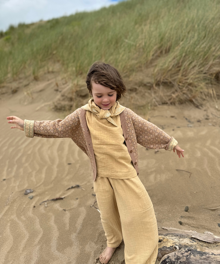 Crinkle Pants - Sandstone