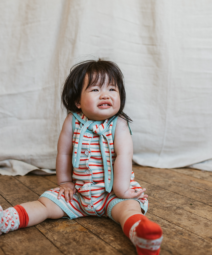 Deck Romper - Aspen Stripe