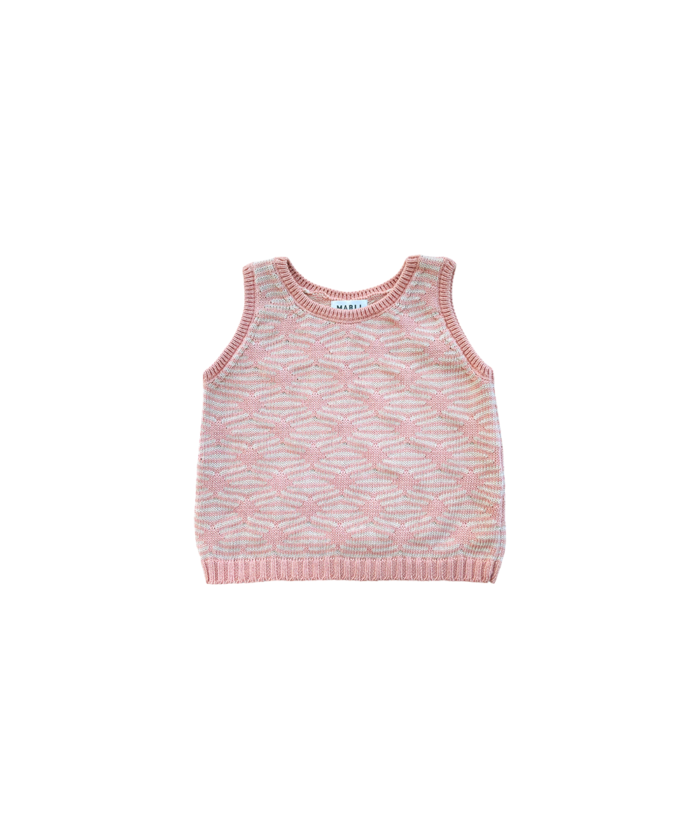 Diamond Vest - Pink Earth
