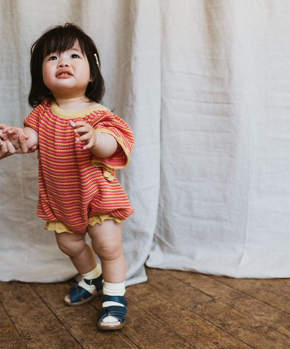 Flutter Romper - Pomegranate