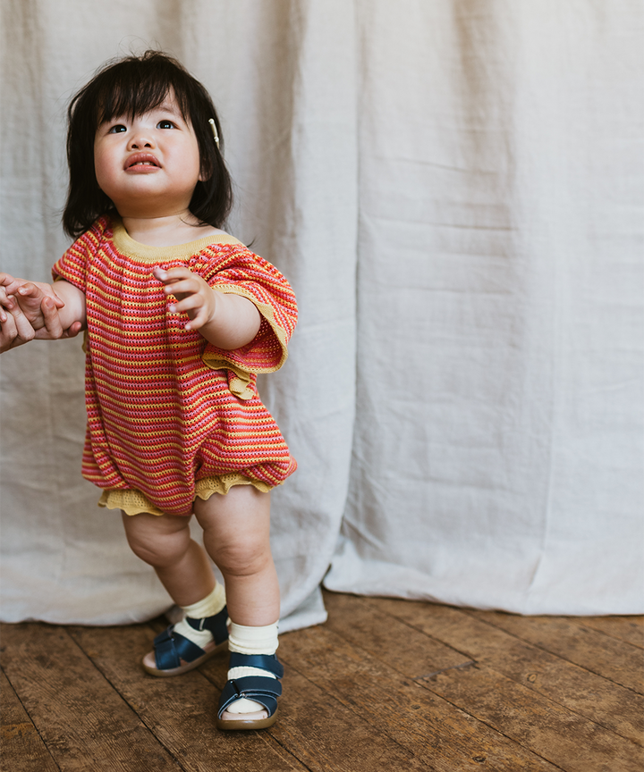 Flutter Romper - Pomegranate