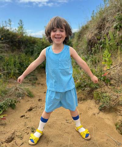 Glan-Y-Mor Shorts - Cerulean Blue