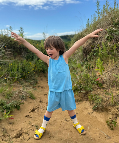 Glan-Y-Mor Shorts - Cerulean Blue