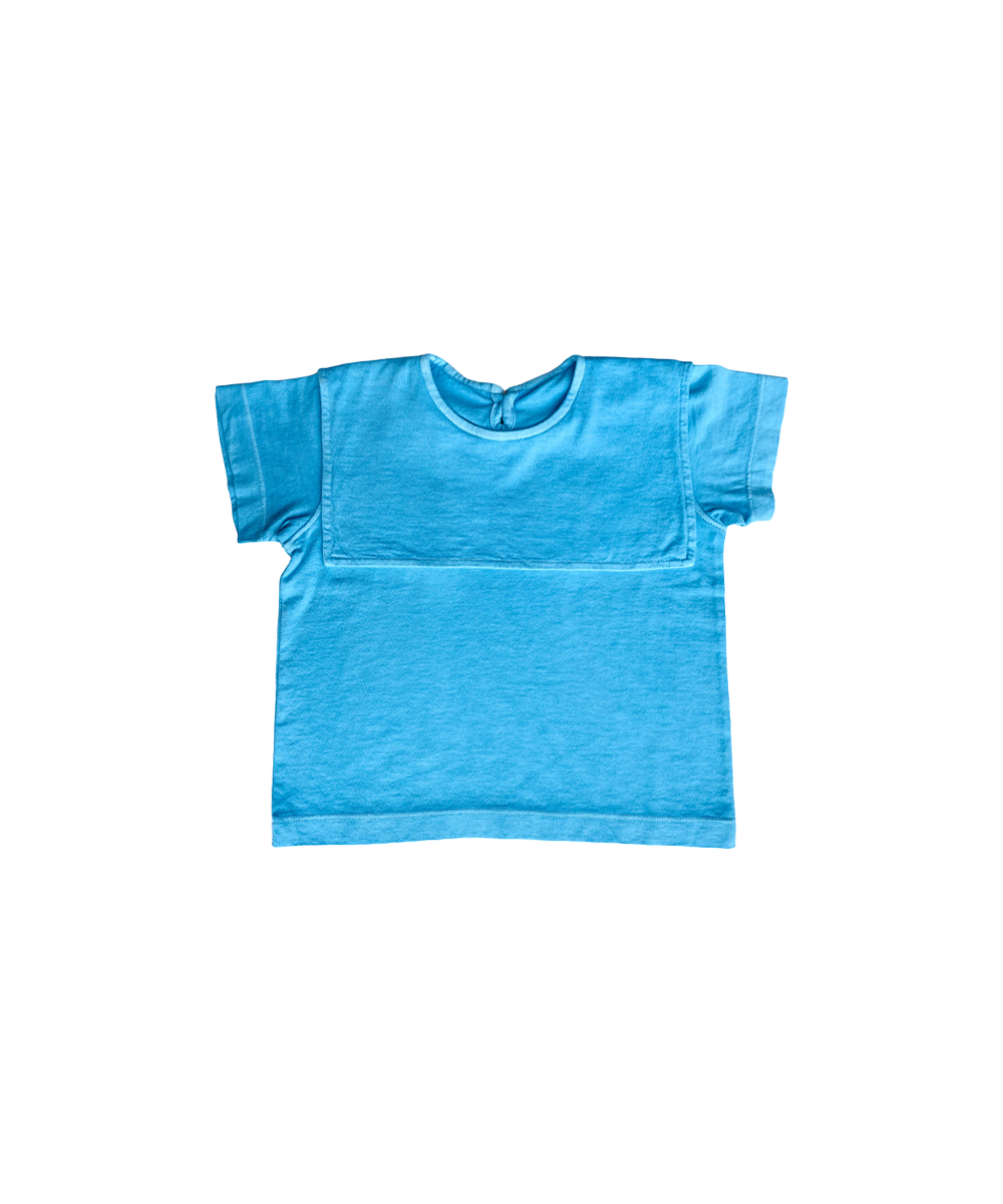 Glan-Y-Mor Tee - Cerulean Blue