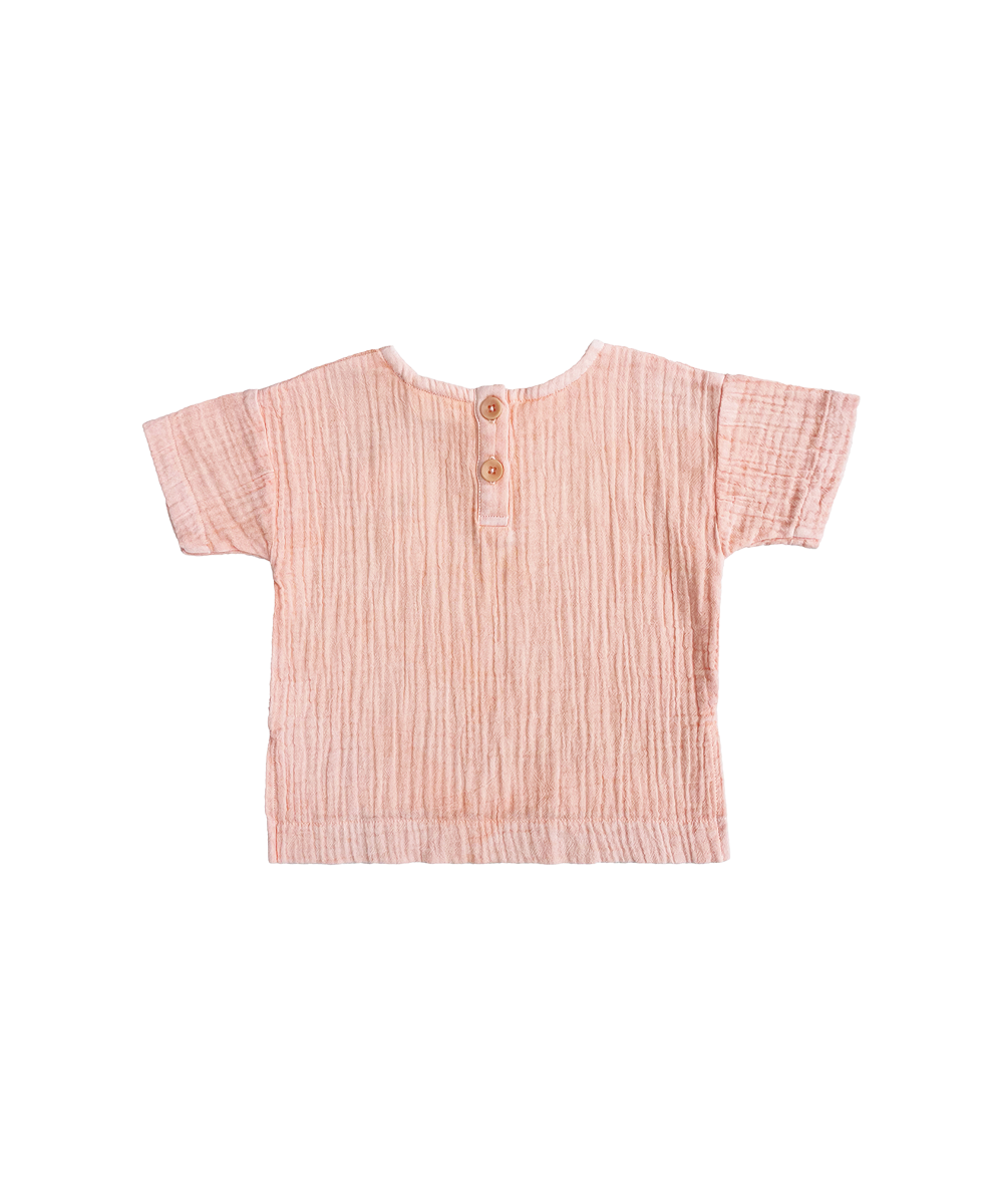 Crinkle Tee - Peachy