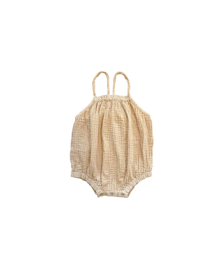Crinkle Romper - Sandstone