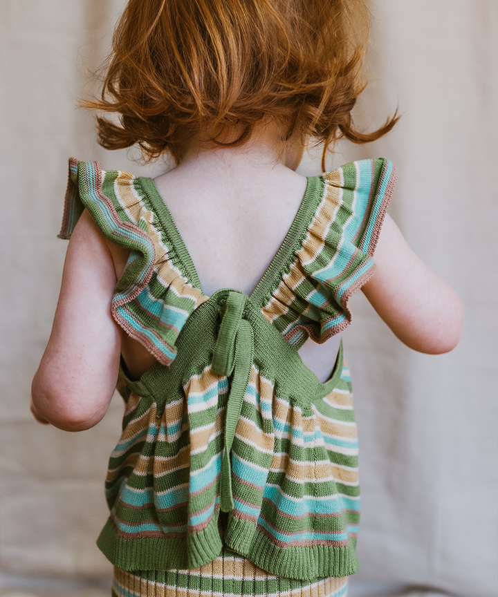 Nerys Vest - Meadow Stripe