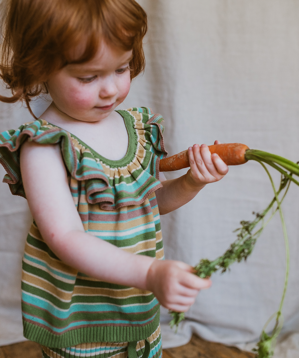 Nerys Vest - Meadow Stripe