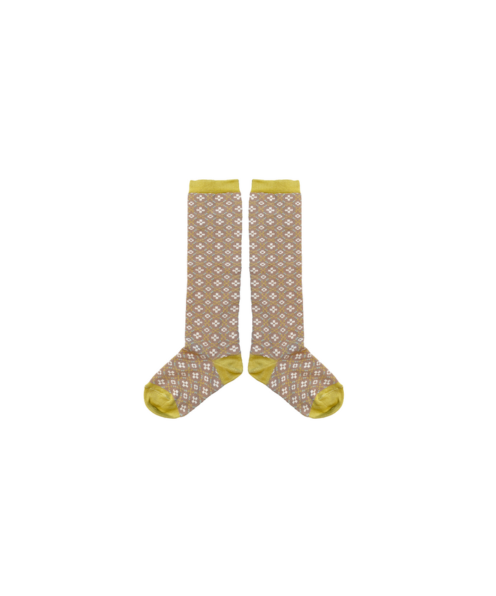 Petal Long Socks - Portobello