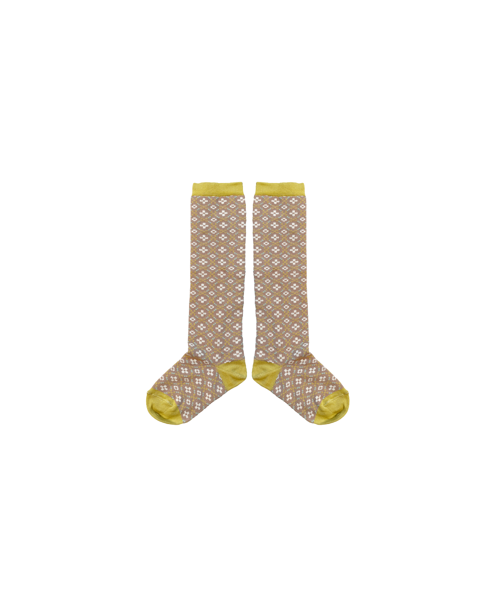 Petal Long Socks - Portobello