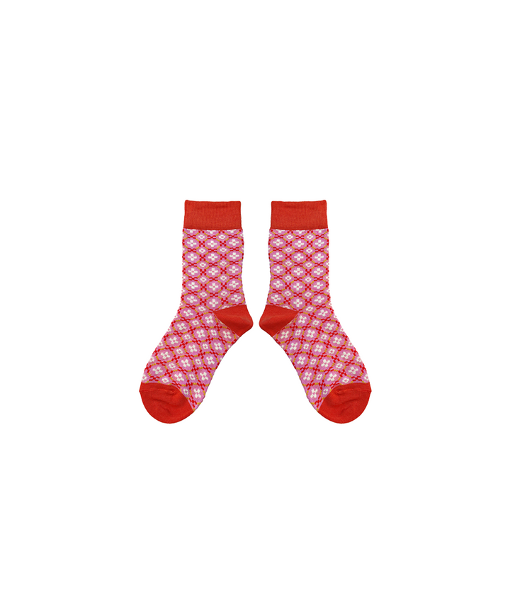 Petal Short Socks - Rose