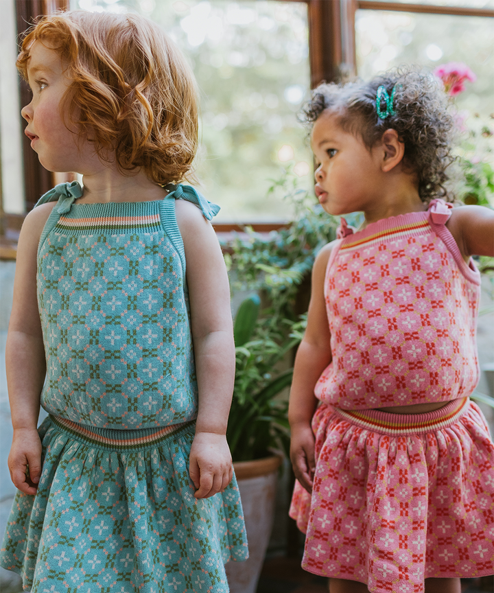 Petal Baby Skirt With Bloomers - Aspen