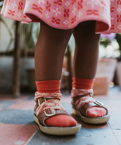 Petal Short Socks - Rose