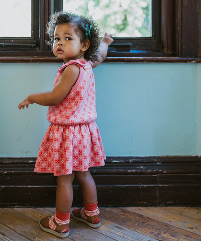 Petal Baby Skirt With Bloomers - Rose