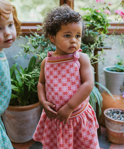 Petal Baby Skirt With Bloomers - Rose