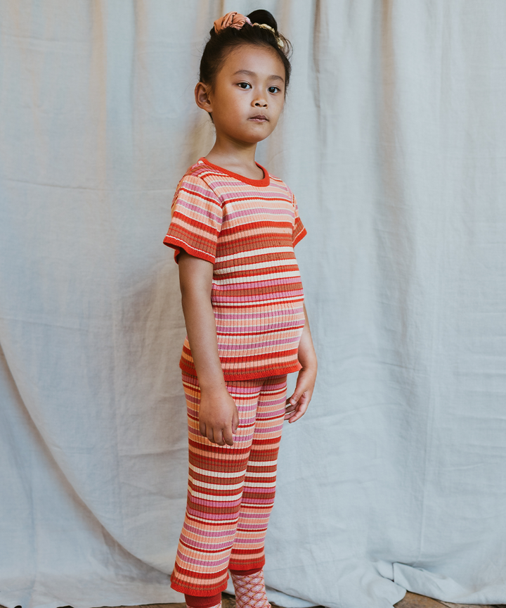 Solva Tee - Rose Garden Stripe
