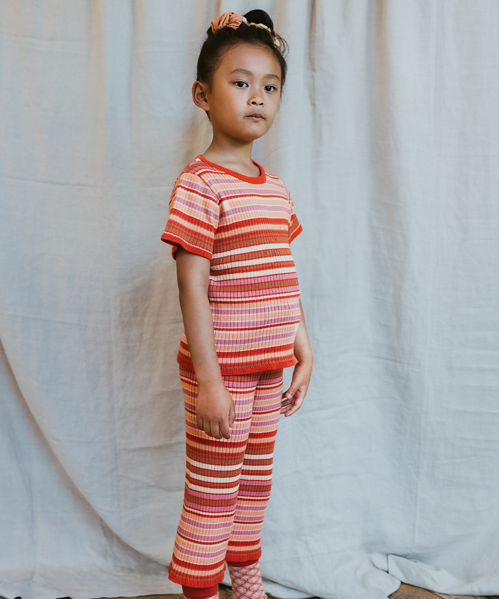 Solva Tee - Rose Garden Stripe