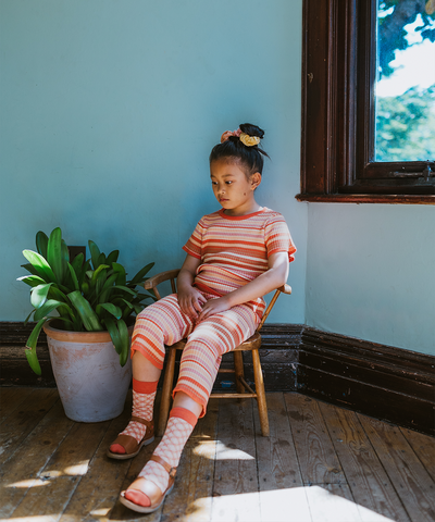 Solva Tee - Rose Garden Stripe