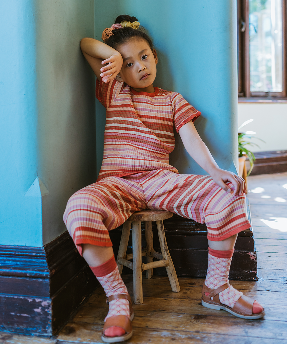 Solva Tee - Rose Garden Stripe