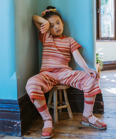 Solva Tee - Rose Garden Stripe