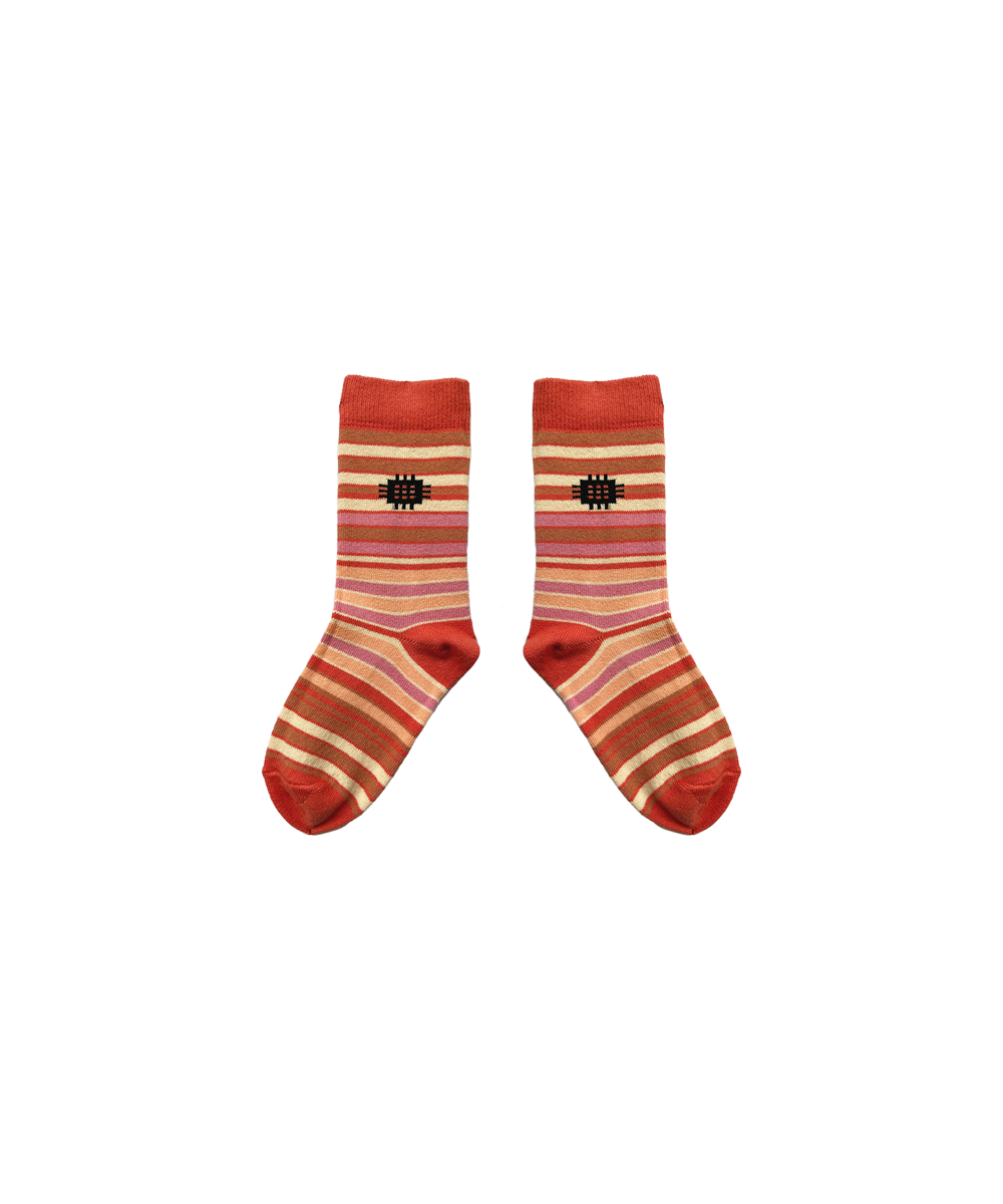 Solva Short Socks - Rose Garden Stripe