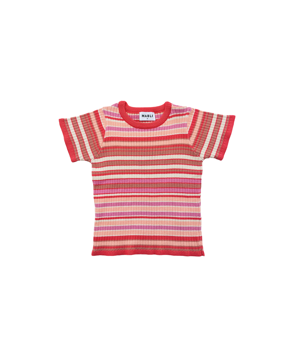 Solva Tee - Rose Garden Stripe