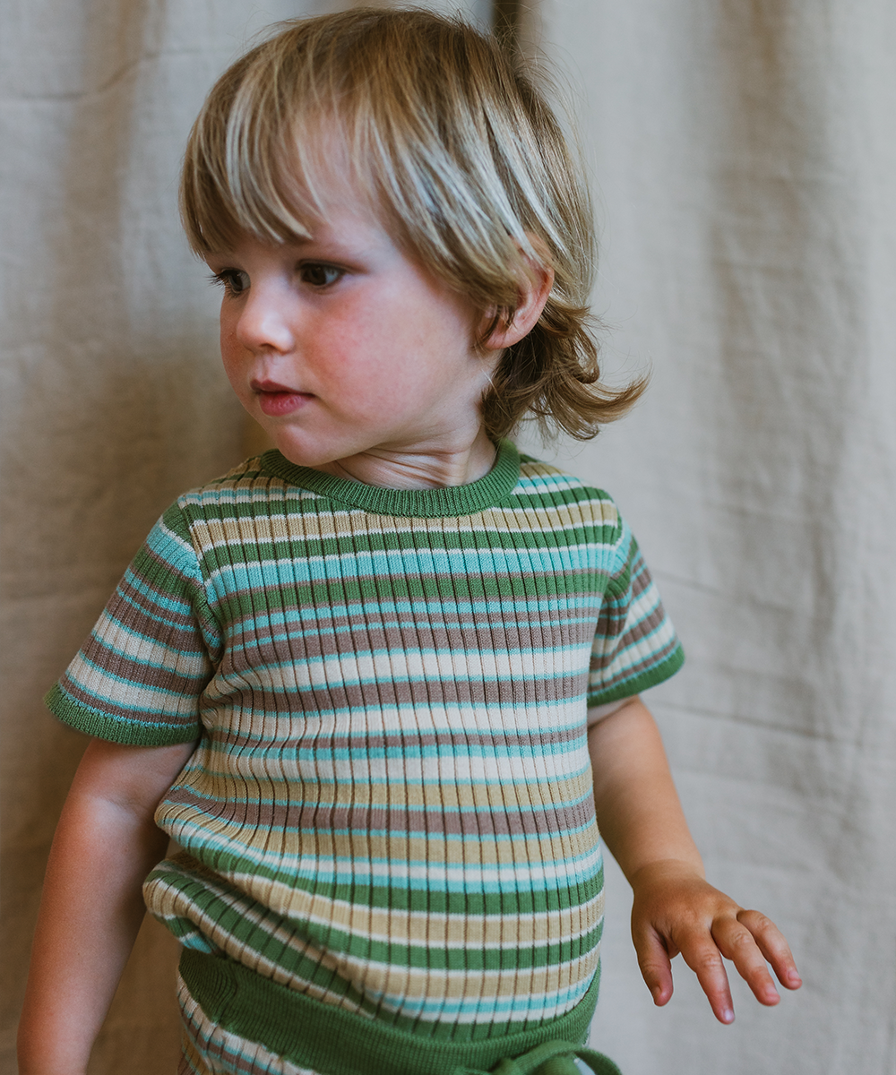 Solva Tee - Meadow Stripe