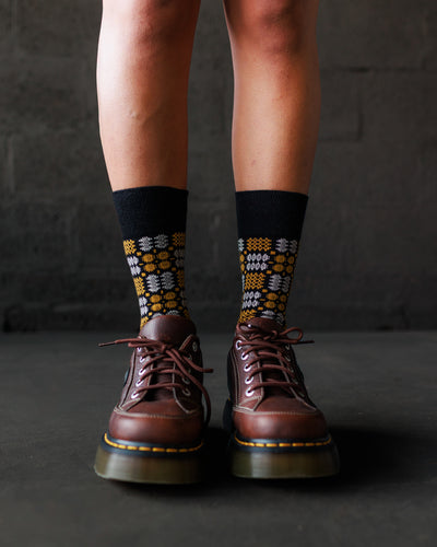 Carthen Socks - Soot / Gold