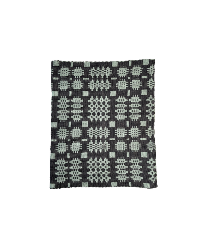 Carthen Merino Tube Scarf  - Duck Egg / Umber