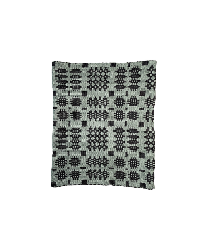 Carthen Merino Tube Scarf  - Duck Egg / Umber
