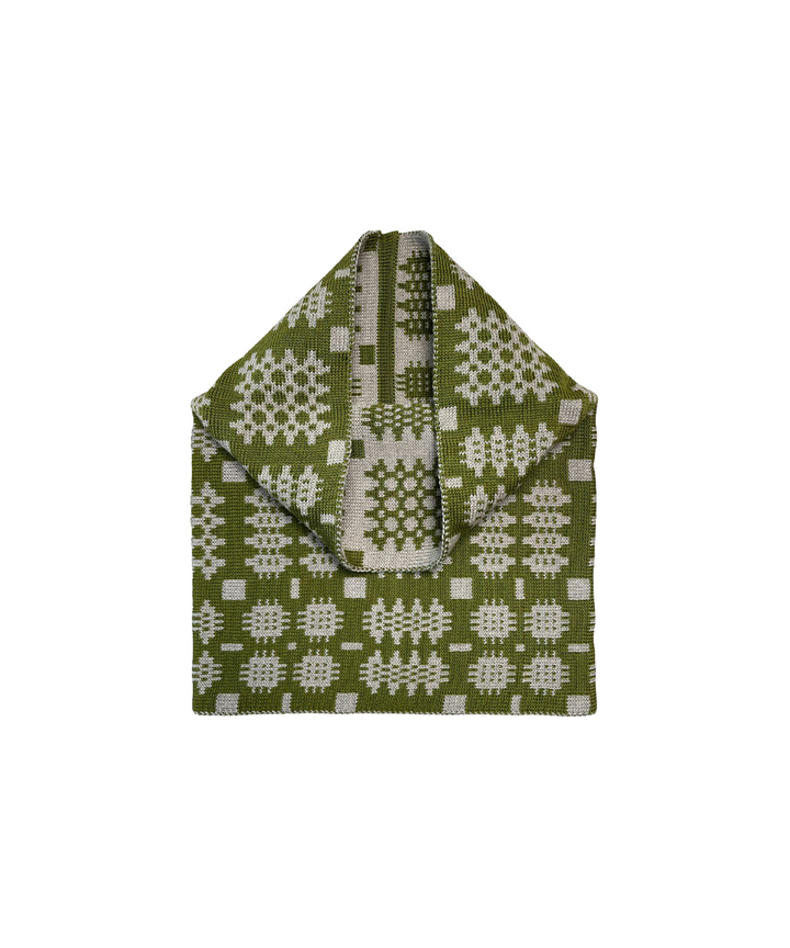 Carthen Merino  Tube Scarf  - Lichen / Wheat