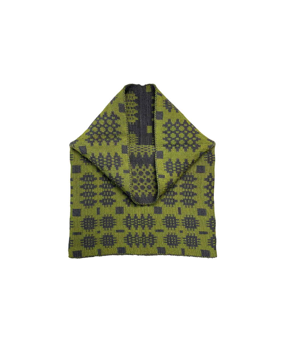 Carthen Merino Tube Scarf  - Umber / Lichen